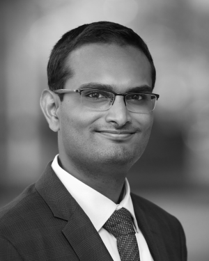 Vivek Venkatraghvan black and white headshot